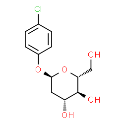 ChemSpider 2D Image | 4-Chlorophenyl 2-deoxy-alpha-D-arabino-hexopyranoside | C12H15ClO5