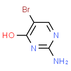 ChemSpider 2D Image | 2-amino-5-bromopyrimidin-4-ol | C4H4BrN3O