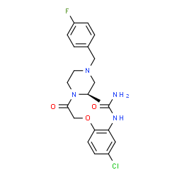 ChemSpider 2D Image | BX 471 | C21H24ClFN4O3