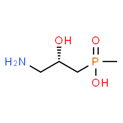 ChemSpider 2D Image | [(2S)-3-Amino-2-hydroxypropyl]methylphosphinic acid | C4H12NO3P