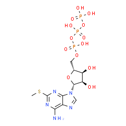 ChemSpider 2D Image | 2-METHYLTHIOADENOSINE 5'-TRIPHOSPHATE | C11H18N5O13P3S