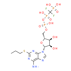 ChemSpider 2D Image | ARL66096 | C14H22F2N5O12P3S