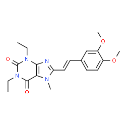 ChemSpider 2D Image | Istradefylline | C20H24N4O4