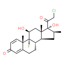 ChemSpider 2D Image | CLOBETASOL | C22H28ClFO4