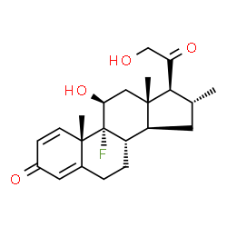 ChemSpider 2D Image | Desoximetasone | C22H29FO4