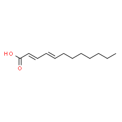 ChemSpider 2D Image | 2E,6Z-dodecadienoic acid | C12H20O2