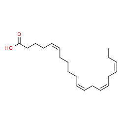 ChemSpider 2D Image | (5Z,11Z,14Z,17Z)-icosatetraenoic acid | C20H32O2