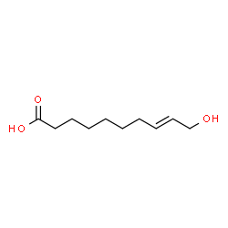 ChemSpider 2D Image | (8E)-10-Hydroxy-8-decenoic acid | C10H18O3