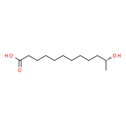 ChemSpider 2D Image | (11R)-11-hydroxylauric acid | C12H24O3