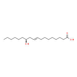 ChemSpider 2D Image | (9E,12S)-12-Hydroxy-9-octadecenoic acid | C18H34O3