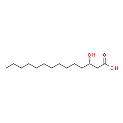 ChemSpider 2D Image | (S)-3-Hydroxymyristic Acid | C14H28O3