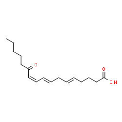 ChemSpider 2D Image | (5E,8E,10Z)-12-Oxo-5,8,10-heptadecatrienoic acid | C17H26O3