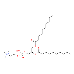 ChemSpider 2D Image | (7R)-7-(Decanoyloxy)-4-hydroxy-N,N,N-trimethyl-10-oxo-3,5,9-trioxa-4-phosphanonadecan-1-aminium 4-oxide | C28H57NO8P