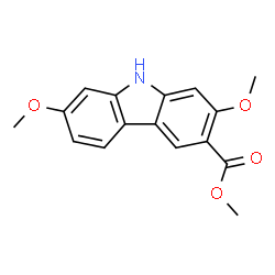 ChemSpider 2D Image | Methyl 2,7-dimethoxy-9H-carbazole-3-carboxylate | C16H15NO4