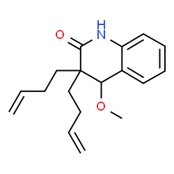 ChemSpider 2D Image | 3,3-Di(3-buten-1-yl)-4-methoxy-3,4-dihydro-2(1H)-quinolinone | C18H23NO2