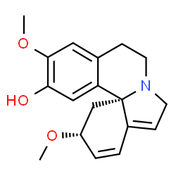 ChemSpider 2D Image | (3alpha)-3,16-Dimethoxy-1,2,6,7-tetradehydroerythrinan-15-ol | C18H21NO3