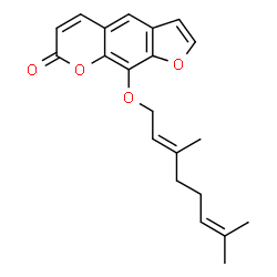 ChemSpider 2D Image | 8-geranyloxypsoralen | C21H22O4