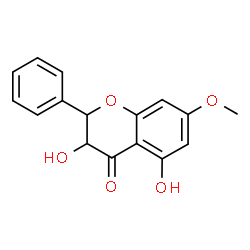 ChemSpider 2D Image | 3,5-Dihydroxy-7-methoxy-2-phenyl-2,3-dihydro-4H-chromen-4-one | C16H14O5