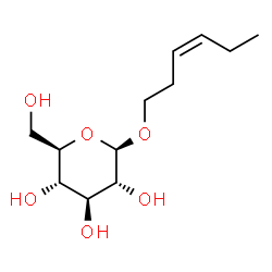 ChemSpider 2D Image | (3Z)-3-Hexen-1-yl beta-D-glucopyranoside | C12H22O6