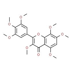 ChemSpider 2D Image | 3,5,7,8,3',4',5'-Heptamethoxyflavone | C22H24O9