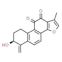ChemSpider 2D Image | (7S)-7-Hydroxy-1-methyl-6-methylene-6,7,8,9-tetrahydrophenanthro[1,2-b]furan-10,11-dione | C18H14O4