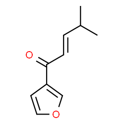 ChemSpider 2D Image | (2E)-1-(3-Furyl)-4-methyl-2-penten-1-one | C10H12O2