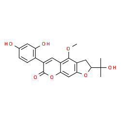 ChemSpider 2D Image | Licofuranocoumarin | C21H20O7
