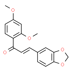 ChemSpider 2D Image | 3,4-methylenedioxy-2',4'-dimethoxychalcone | C18H16O5