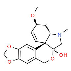 ChemSpider 2D Image | (+)-Tazettine | C18H21NO5