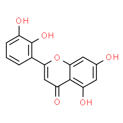 ChemSpider 2D Image | 2-(2,3-Dihydroxyphenyl)-5,7-dihydroxy-4H-chromen-4-one | C15H10O6