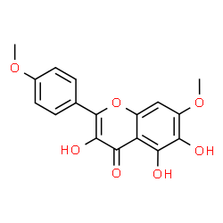 ChemSpider 2D Image | 3,5,6-Trihydroxy-4',7-dimethoxyflavone | C17H14O7