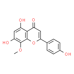 ChemSpider 2D Image | 4'-Hydroxywogonin | C16H12O6