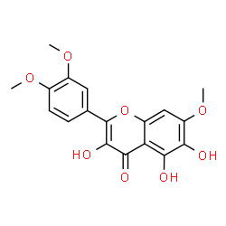 ChemSpider 2D Image | 3,5,6-Trihydroxy-3',4',7-trimethoxyflavone | C18H16O8