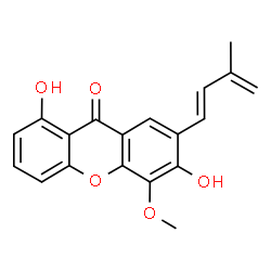 ChemSpider 2D Image | globulixanthone A | C19H16O5