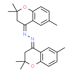 ChemSpider 2D Image | (1Z,2E)-Bis(2,2,6-trimethyl-2,3-dihydro-4H-chromen-4-ylidene)hydrazine | C24H28N2O2