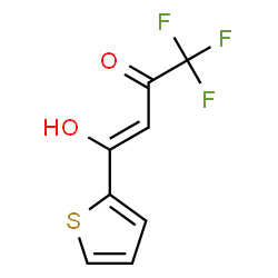 ChemSpider 2D Image | (3Z)-1,1,1-Trifluoro-4-hydroxy-4-(2-thienyl)-3-buten-2-one | C8H5F3O2S