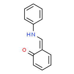 ChemSpider 2D Image | (6Z)-6-(Anilinomethylene)-2,4-cyclohexadien-1-one | C13H11NO