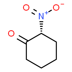 ChemSpider 2D Image | (2R)-2-Nitrocyclohexanone | C6H9NO3