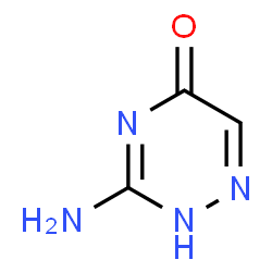 ChemSpider 2D Image | 3-Amino-1,2,4-triazin-5(2H)-one | C3H4N4O