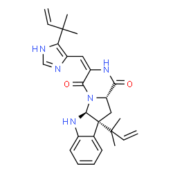 ChemSpider 2D Image | Roquefortine E | C27H31N5O2