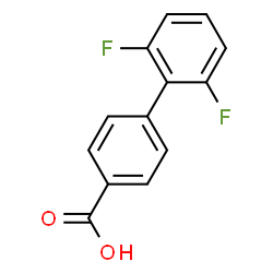ChemSpider 2D Image | 2',6'-Difluoro-4-biphenylcarboxylic acid | C13H8F2O2