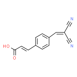 ChemSpider 2D Image | (2E)-3-[4-(2,2-Dicyanovinyl)phenyl]acrylic acid | C13H8N2O2