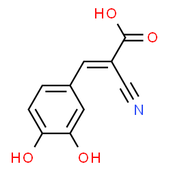 ChemSpider 2D Image | (2E)-2-Cyano-3-(3,4-dihydroxyphenyl)acrylic acid | C10H7NO4