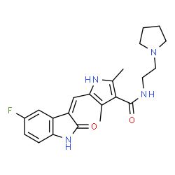 ChemSpider 2D Image | Toceranib | C22H25FN4O2