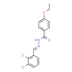 ChemSpider 2D Image | N'-[(E)-(2,3-Dichlorophenyl)methylene]-4-ethoxybenzohydrazide | C16H14Cl2N2O2