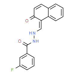 ChemSpider 2D Image | 3-Fluoro-N'-[(Z)-(2-oxo-1(2H)-naphthalenylidene)methyl]benzohydrazide | C18H13FN2O2