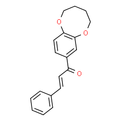 ChemSpider 2D Image | (2E)-3-Phenyl-1-(2,3,4,5-tetrahydro-1,6-benzodioxocin-8-yl)-2-propen-1-one | C19H18O3