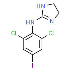 ChemSpider 2D Image | N-(2,6-Dichloro-4-iodophenyl)-4,5-dihydro-1H-imidazol-2-amine | C9H8Cl2IN3