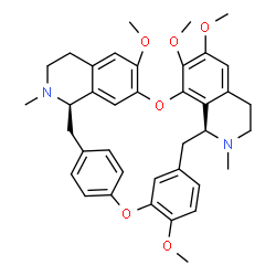 ChemSpider 2D Image | (1beta,1'beta)-6,6',7,12-Tetramethoxy-2,2'-dimethylberbaman | C38H42N2O6