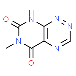 ChemSpider 2D Image | 6-Methyl-8H-pyrimido[5,4-e][1,2,4]triazine-5,7-dione | C6H5N5O2